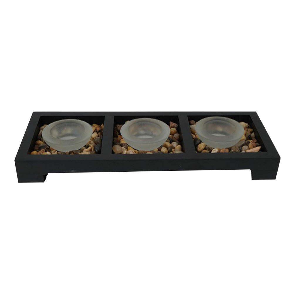 Coffee Tea Holders - 1 Juego de portavelas de cristal
