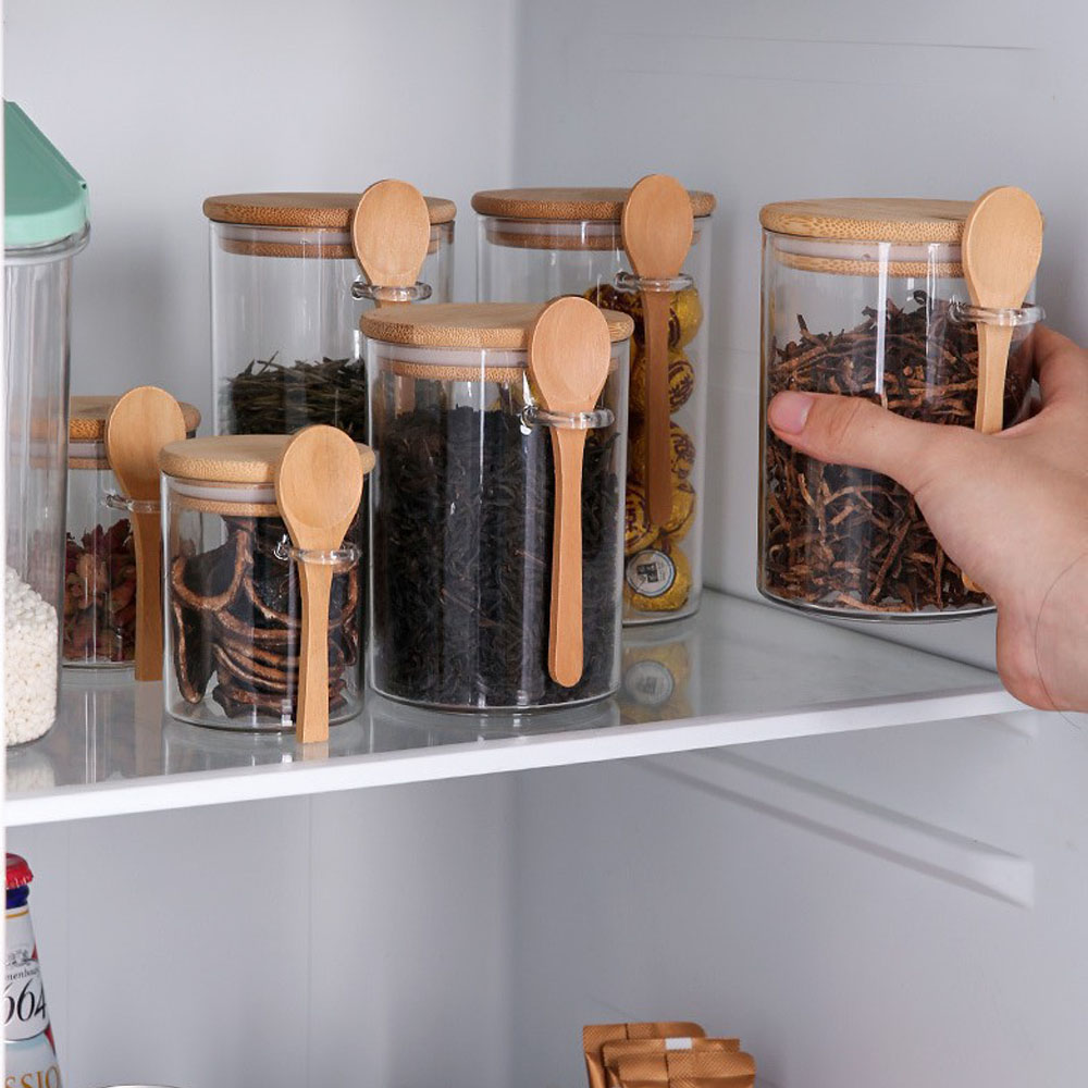 Coffee Tea Sugar Canisters - Recipientes de Plástico Herméticos para Almacenamiento