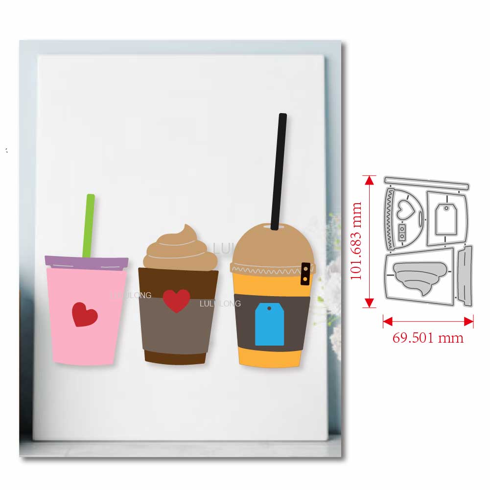 Coffee Stencil Art - Troqueles de corte de Metal para
