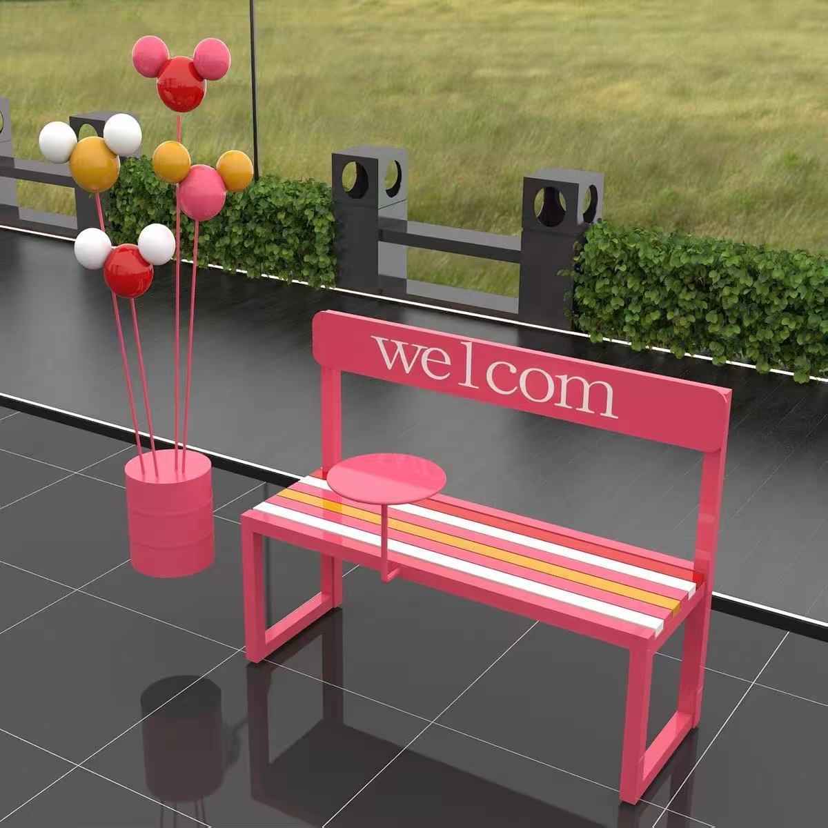 Coffee Tea Lounge - Silla arcoíris para exteriores, ideal para