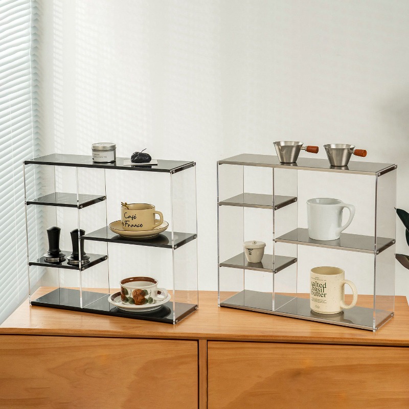 Coffee Tea Unit - Estante de Acero Inoxidable de Múltiples