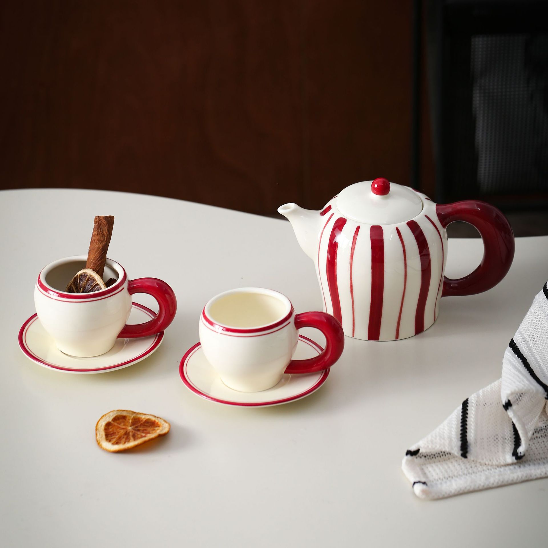 Coffee Tea Home - Juego de Tazas y Platillos de