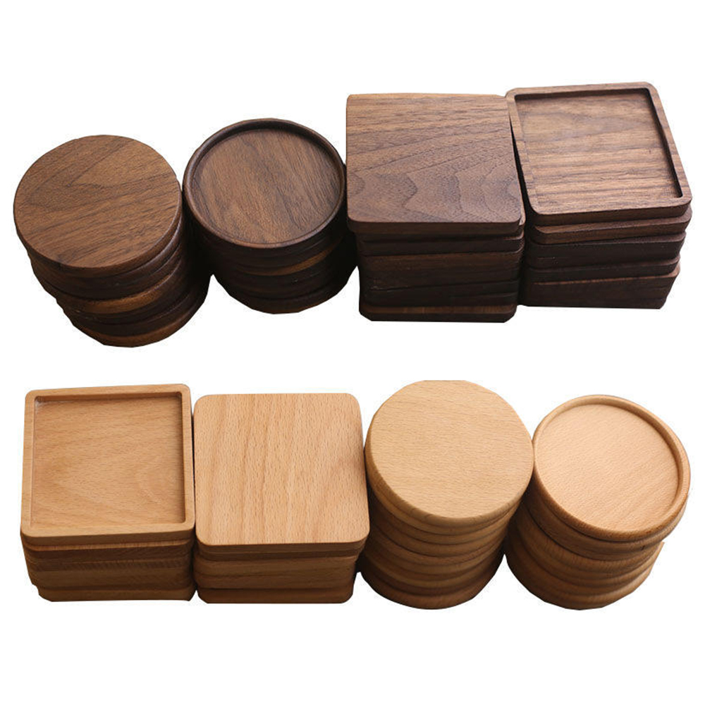Coffee Tea Holders - 1 unidad de posavasos de madera