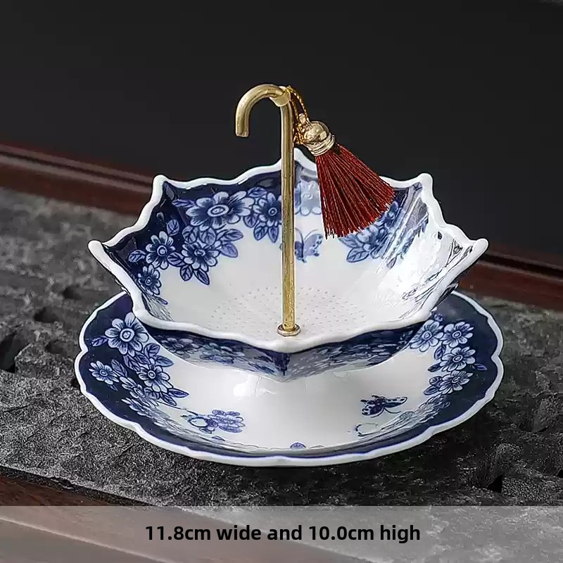 Coffee Tea Leaf - Colador de Té de Cerámica en