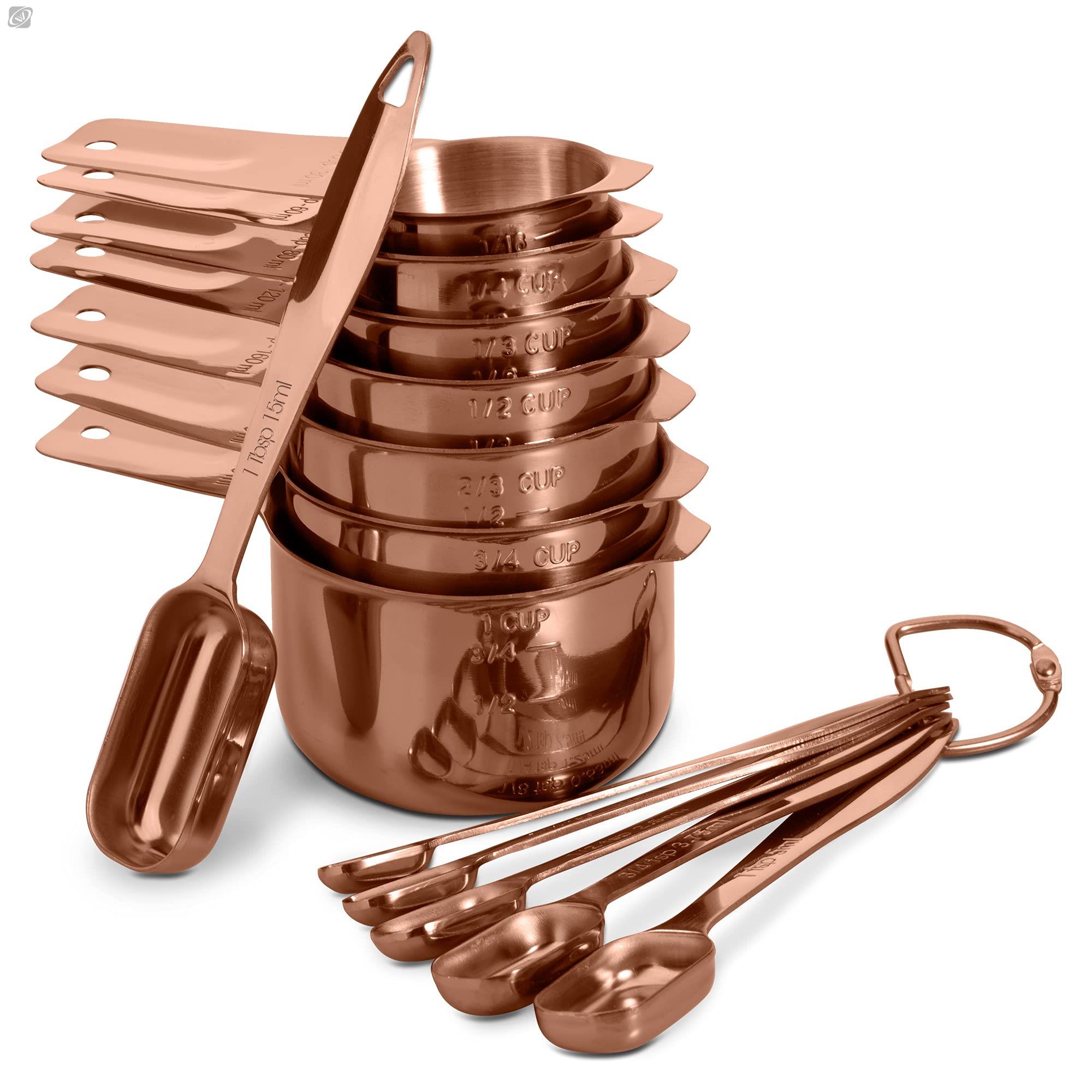 Coffee Tea And Sugar Canister Set - Juego de cucharas medidoras de acero