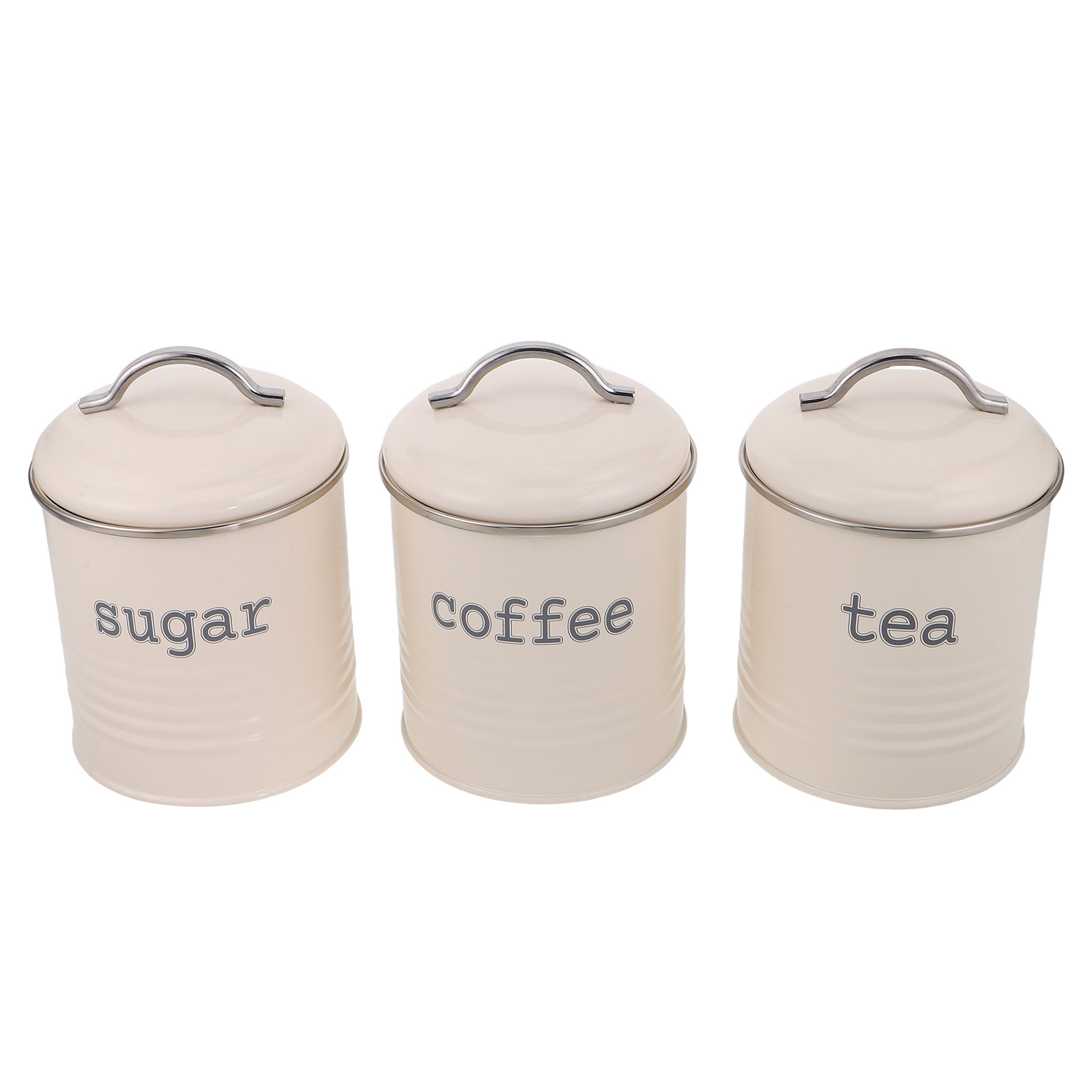 Coffee Tea Sugar Canisters - Juego de 3 Recipientes Herméticos para