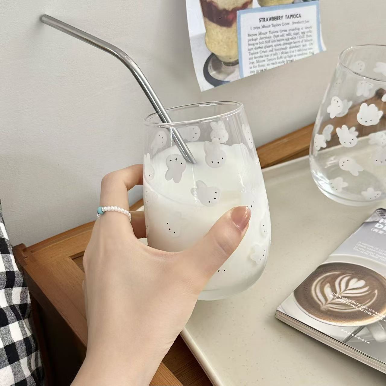 Lindo vaso de vidrio con estam - Coffee Tea & Hot Chocolate reseña y precio