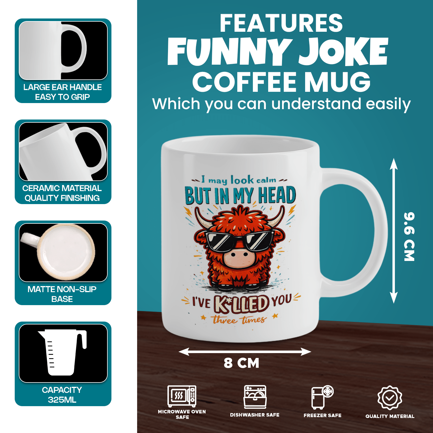Taza de Café con Diseño Divert - Coffee And Tea Quotes Funny reseña y precio