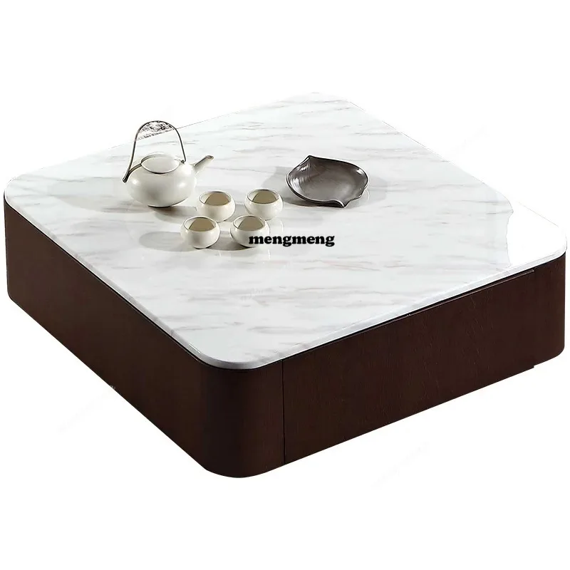 Mesa de centro moderna de márm - Coffee Tea Unit reseña y precio