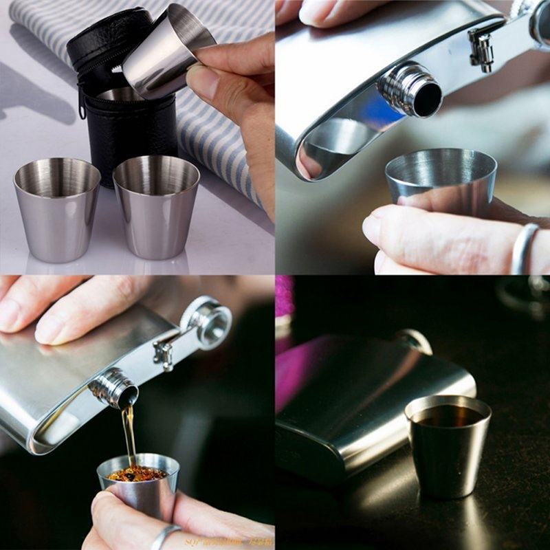 4/6 Uds tazas de acero inoxida - Coffee Tea And Sugar Canister Set reseña y precio