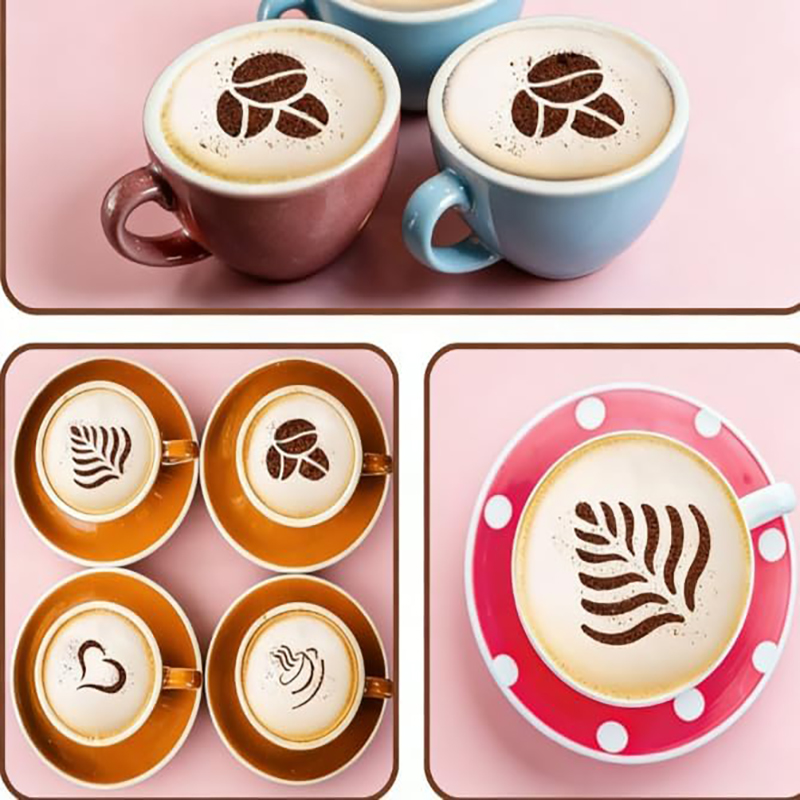 Juego de 4 Plantillas de Acero - Coffee Stencil Art reseña y precio