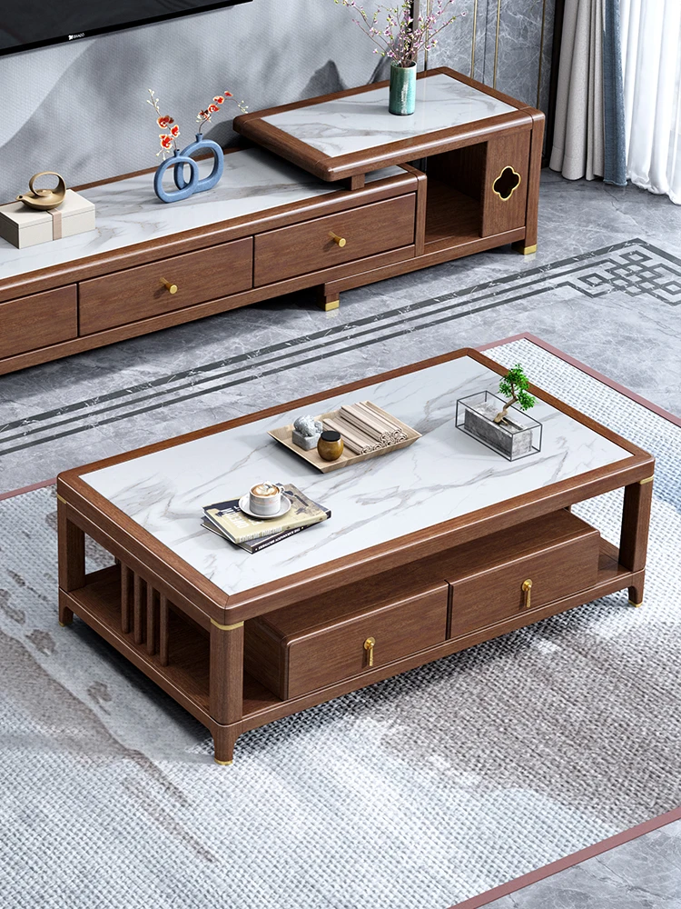 Mesa de centro de nogal para s - Coffee Tea Unit reseña y precio