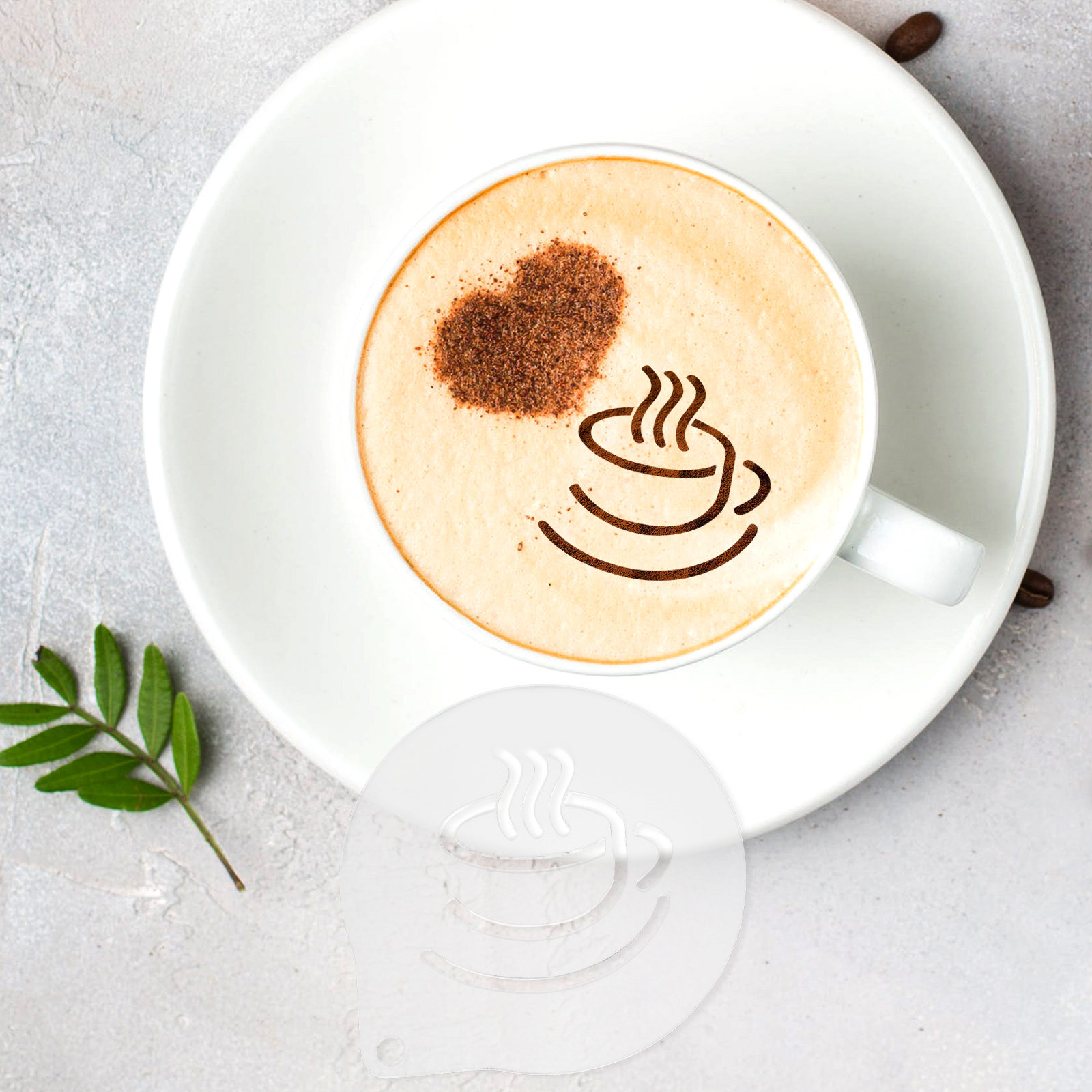 Plantilla de Acrílico Ligera p - Coffee Stencil Art reseña y precio