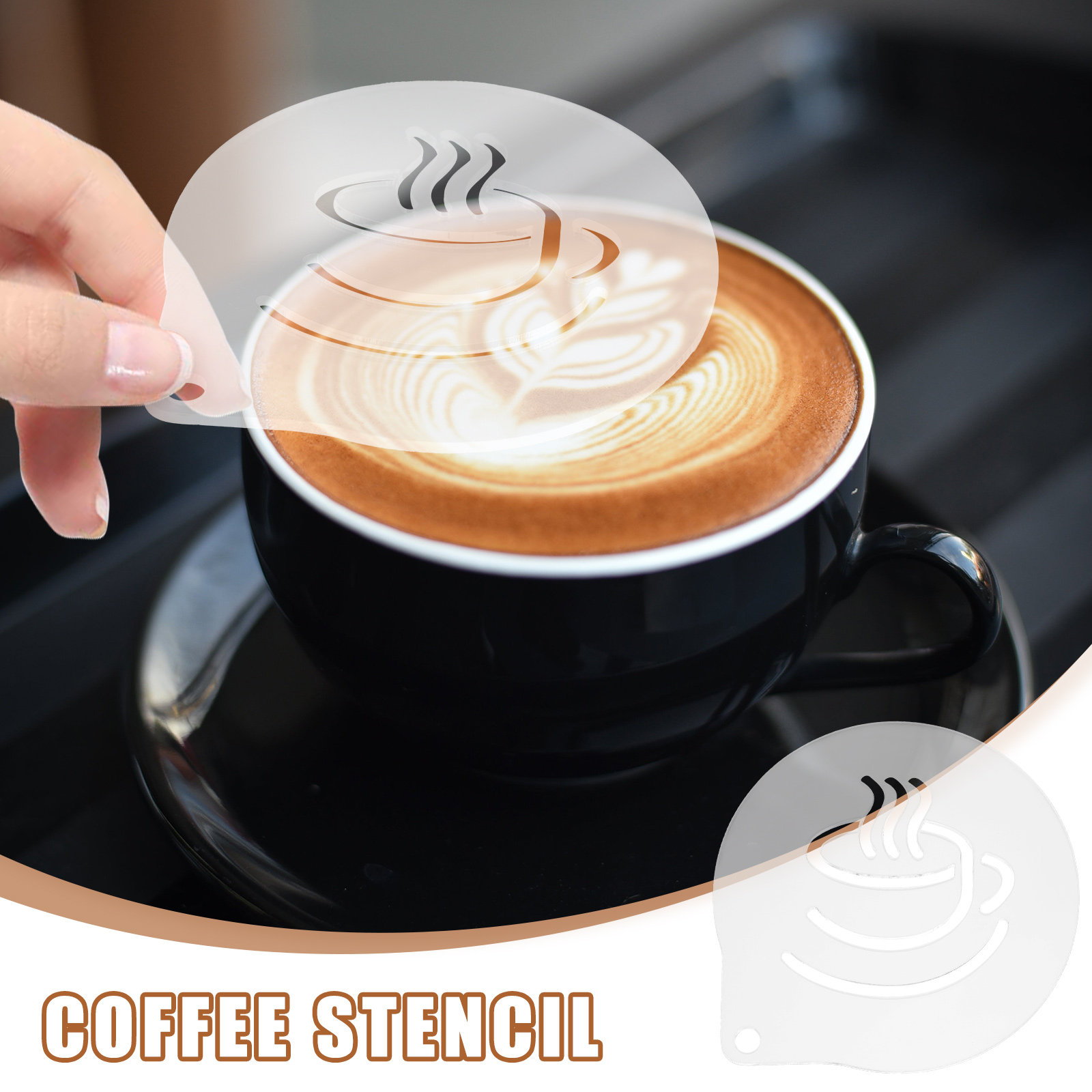 Plantilla de Acrílico Ligera p - Coffee Stencil Art reseña y precio