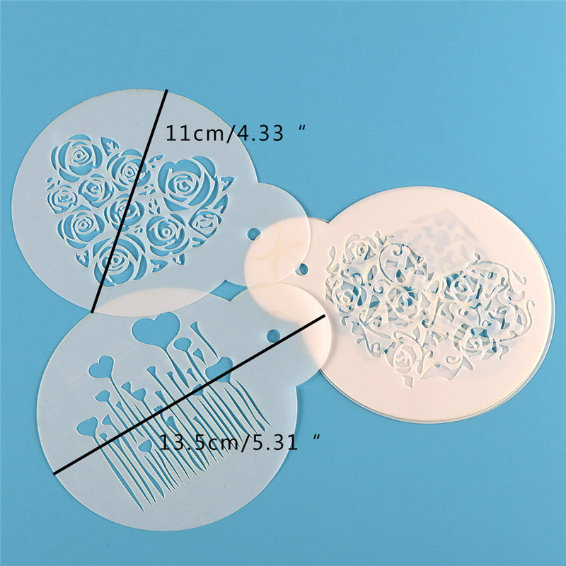 Aomily 6 unids/set Día de San  - Coffee Stencil Art reseña y precio