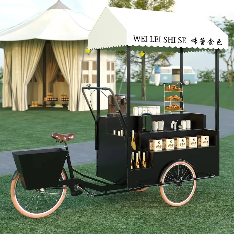 Triciclo Móvil con Exhibidor,  - Coffee Tea Vendor reseña y precio
