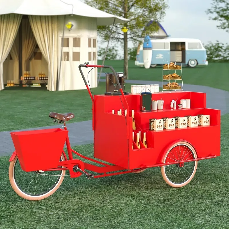 Triciclo Móvil con Exhibidor,  - Coffee Tea Vendor reseña y precio