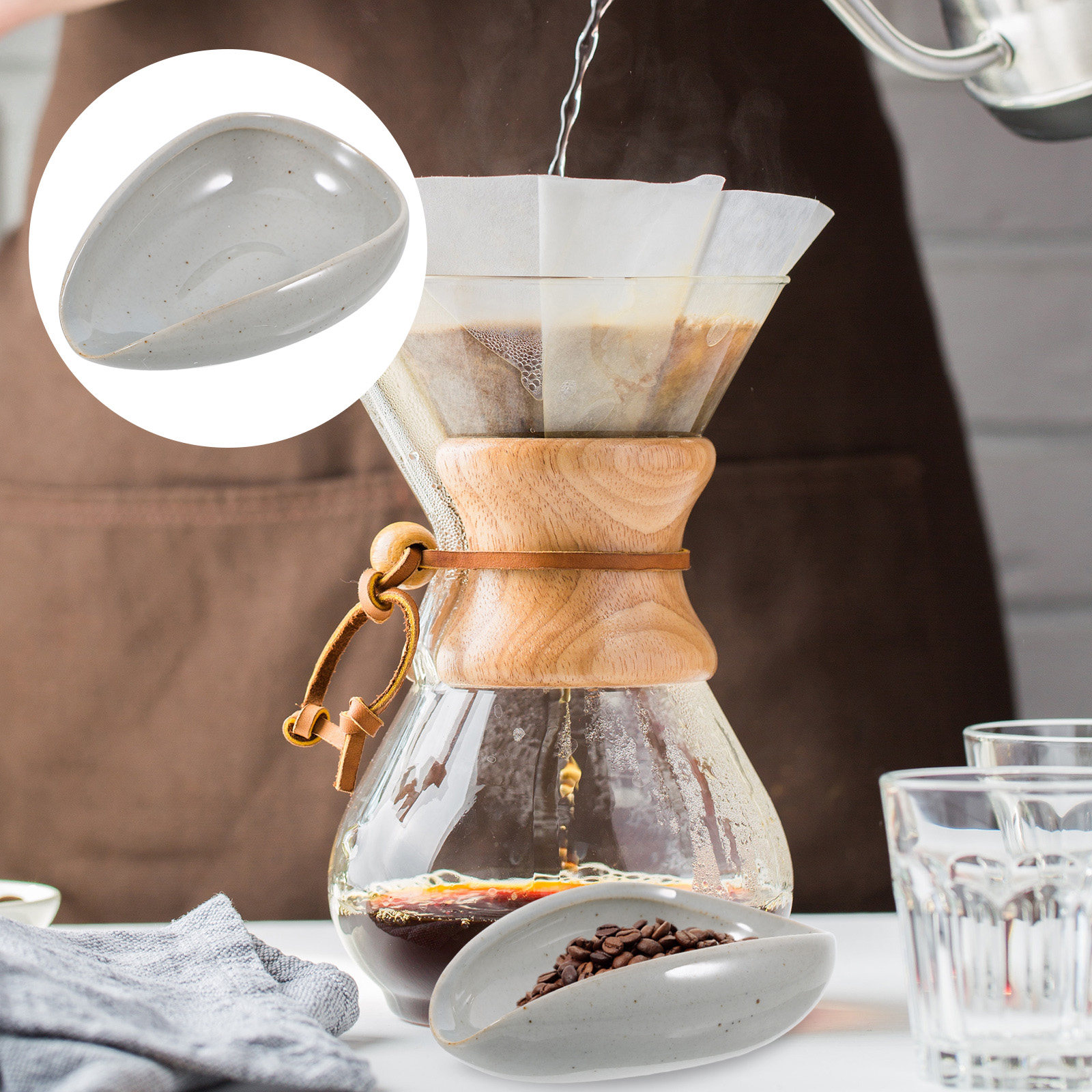Bandeja de Cerámica para Grano - Coffee Tea Leaf reseña y precio