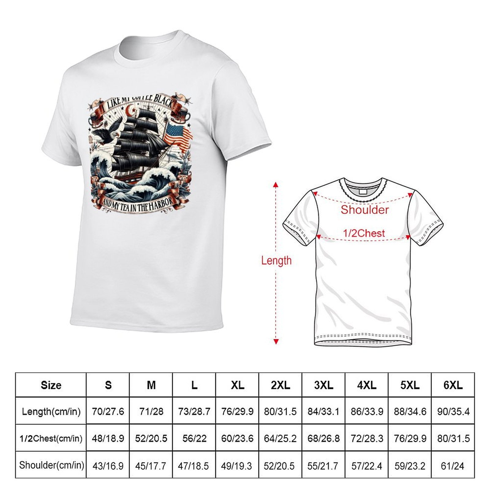 Camiseta de algodón de manga c - Coffee And Tea Quotes Funny reseña y precio