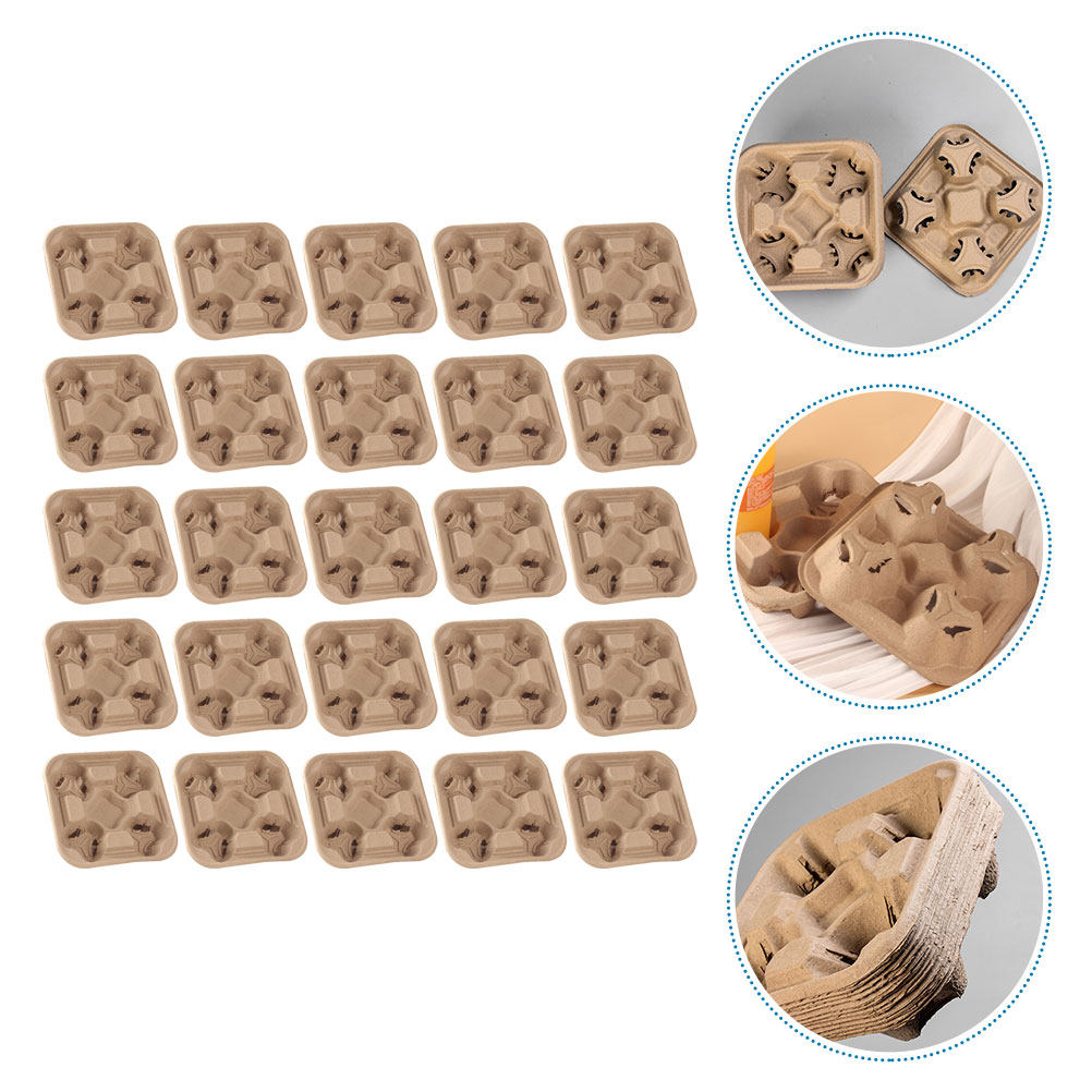 25 unidades de bandejas portav - Coffee Tea Holders reseña y precio