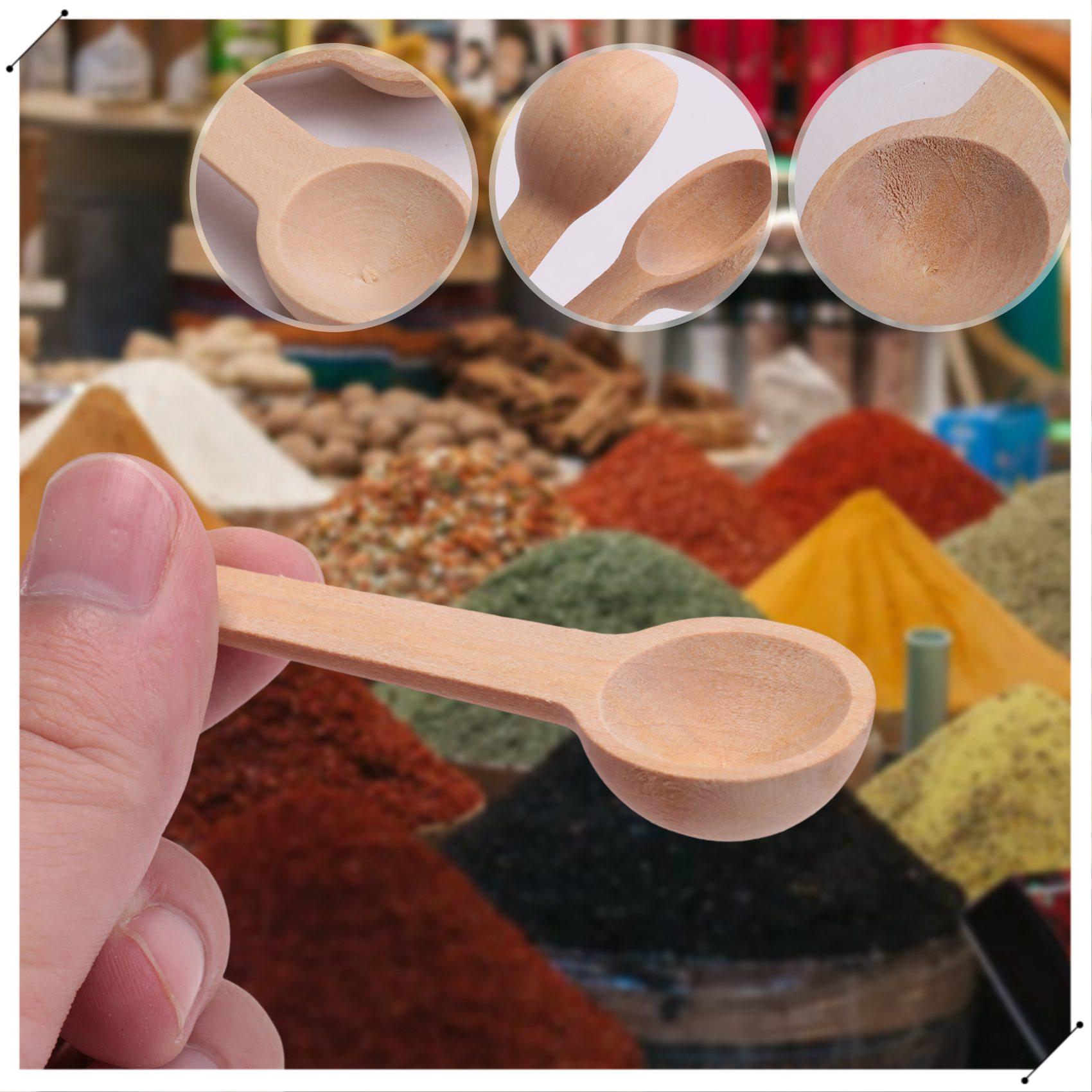 100 piezas Mini cucharas de ma - Coffee Tea Equipment reseña y precio