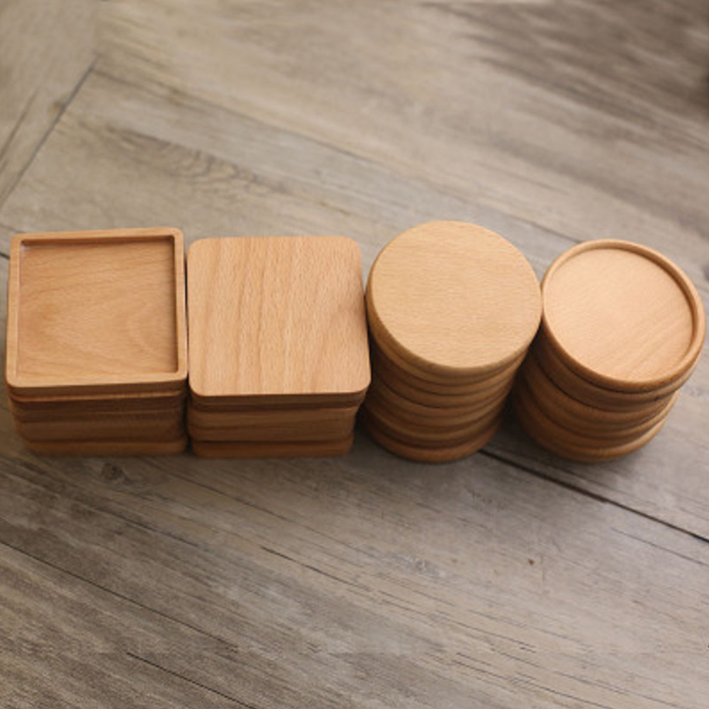 1 unidad de posavasos de mader - Coffee Tea Holders reseña y precio