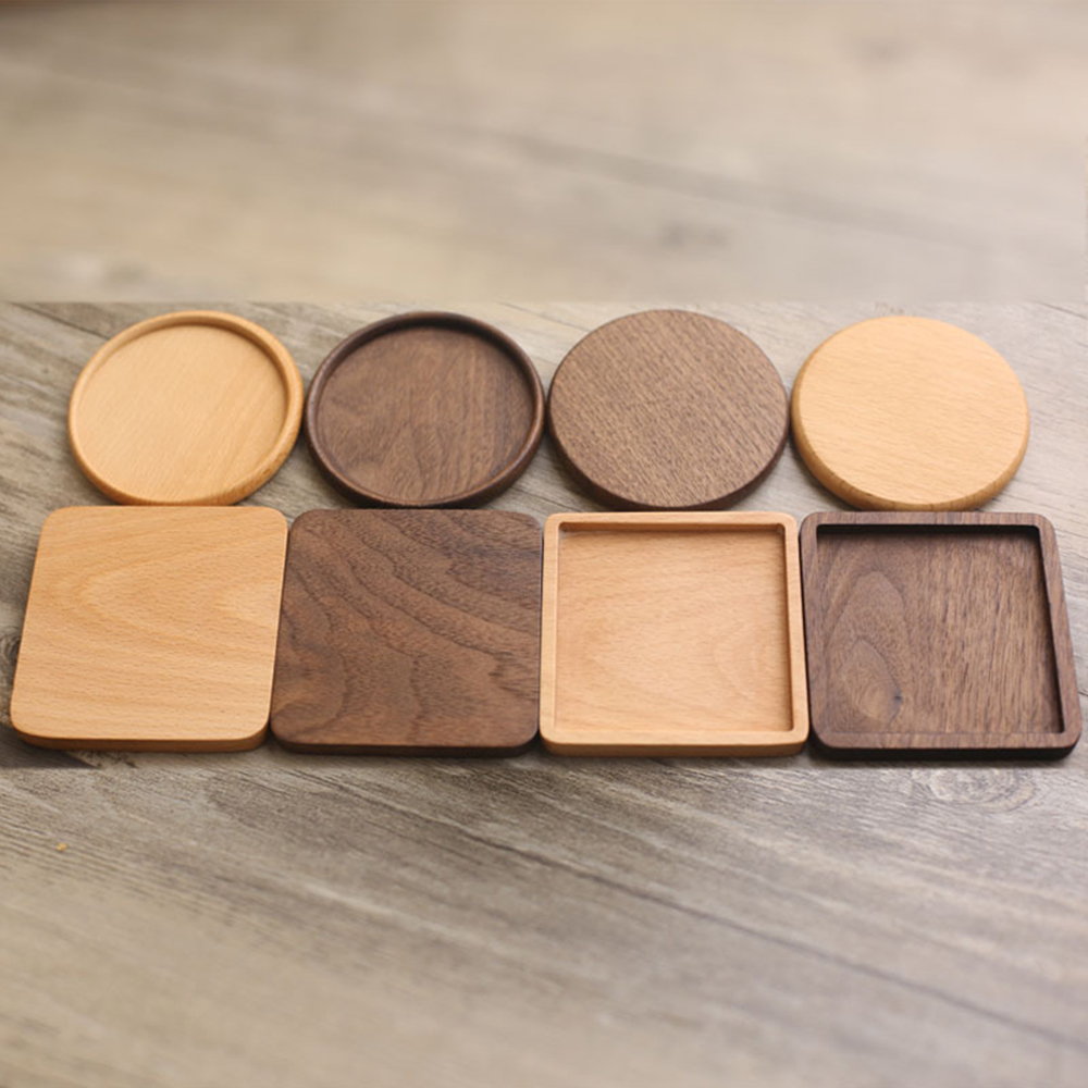 1 unidad de posavasos de mader - Coffee Tea Holders reseña y precio