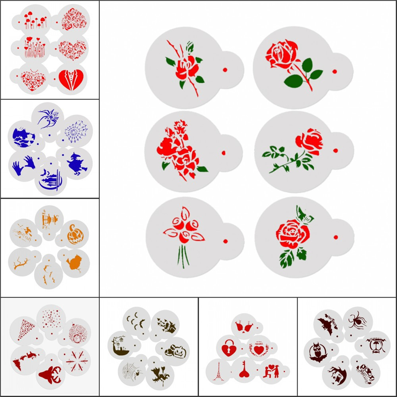 Aomily-plantillas especiales p - Coffee Stencil Art reseña y precio