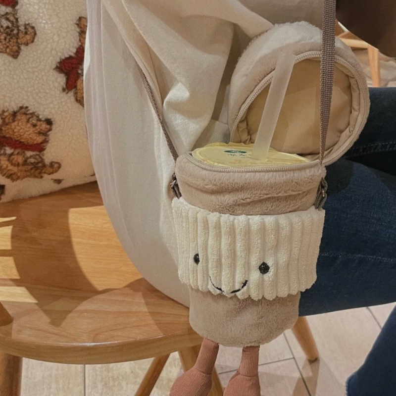 Bolso cruzado de felpa con dib - Coffee Tea Holders reseña y precio