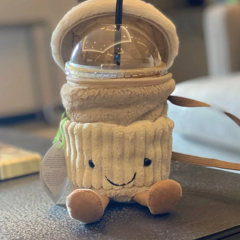 Bolso cruzado de felpa con dib - Coffee Tea Holders reseña y precio